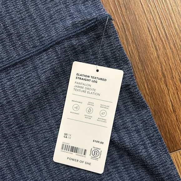 NWT Athleta Elation Textured Straight Leg - Picture 7 of 10